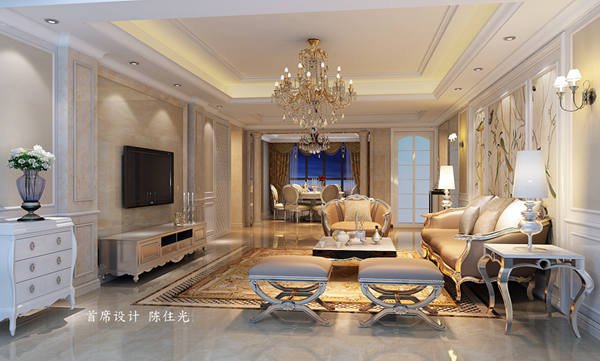 福州五室三厅欧式现代白色装修效果图 福州五室三厅欧式现代白色装修效果图 2013图片